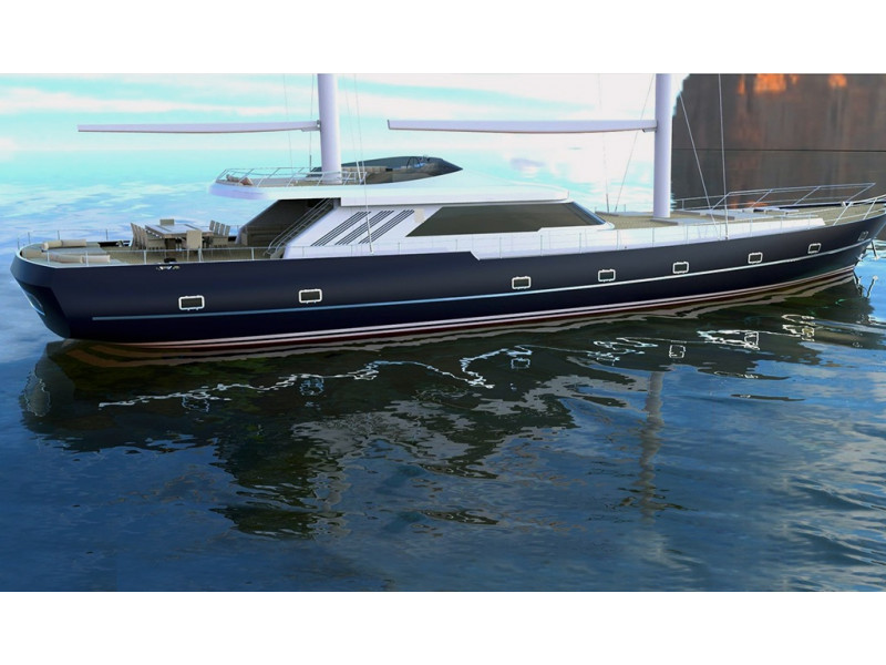 Яхта 37 м Steel Motorsailer