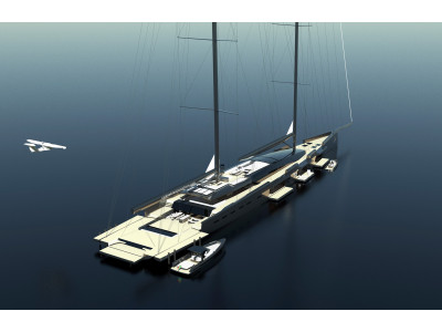 Парусная Супер Яхта 90 м Ketch Парусная Супер Яхта 90 м Ketch